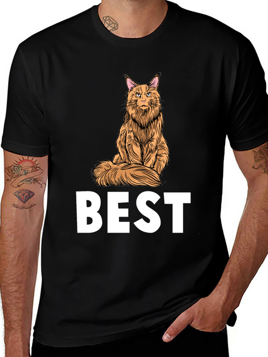 Best Cat Maine Coon T-Shirt Funny Gift Idea