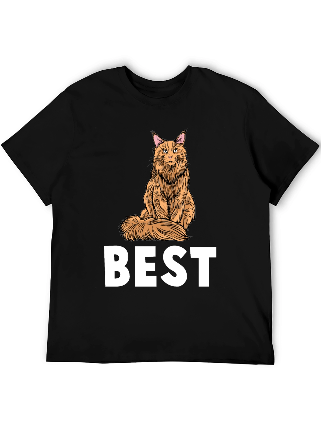 Best Cat Maine Coon T-Shirt Funny Gift Idea