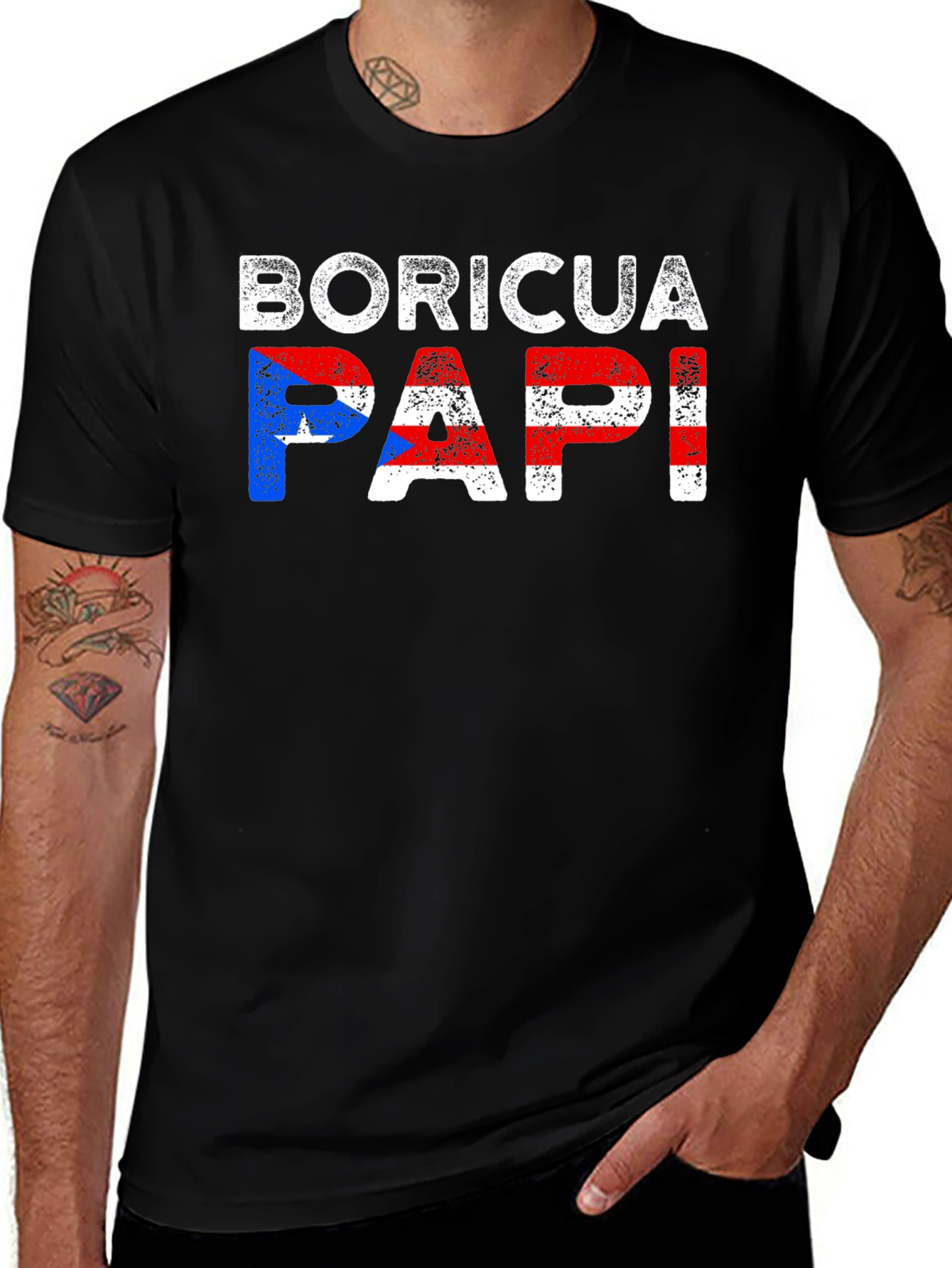 Boricua Papi T-Shirt: Puerto Rican Pride Tee