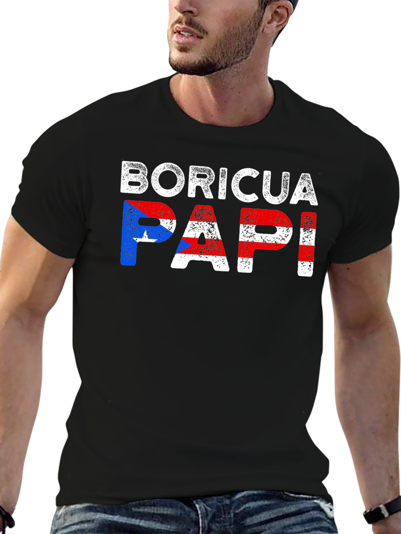 Boricua Papi T-Shirt: Puerto Rican Pride Tee