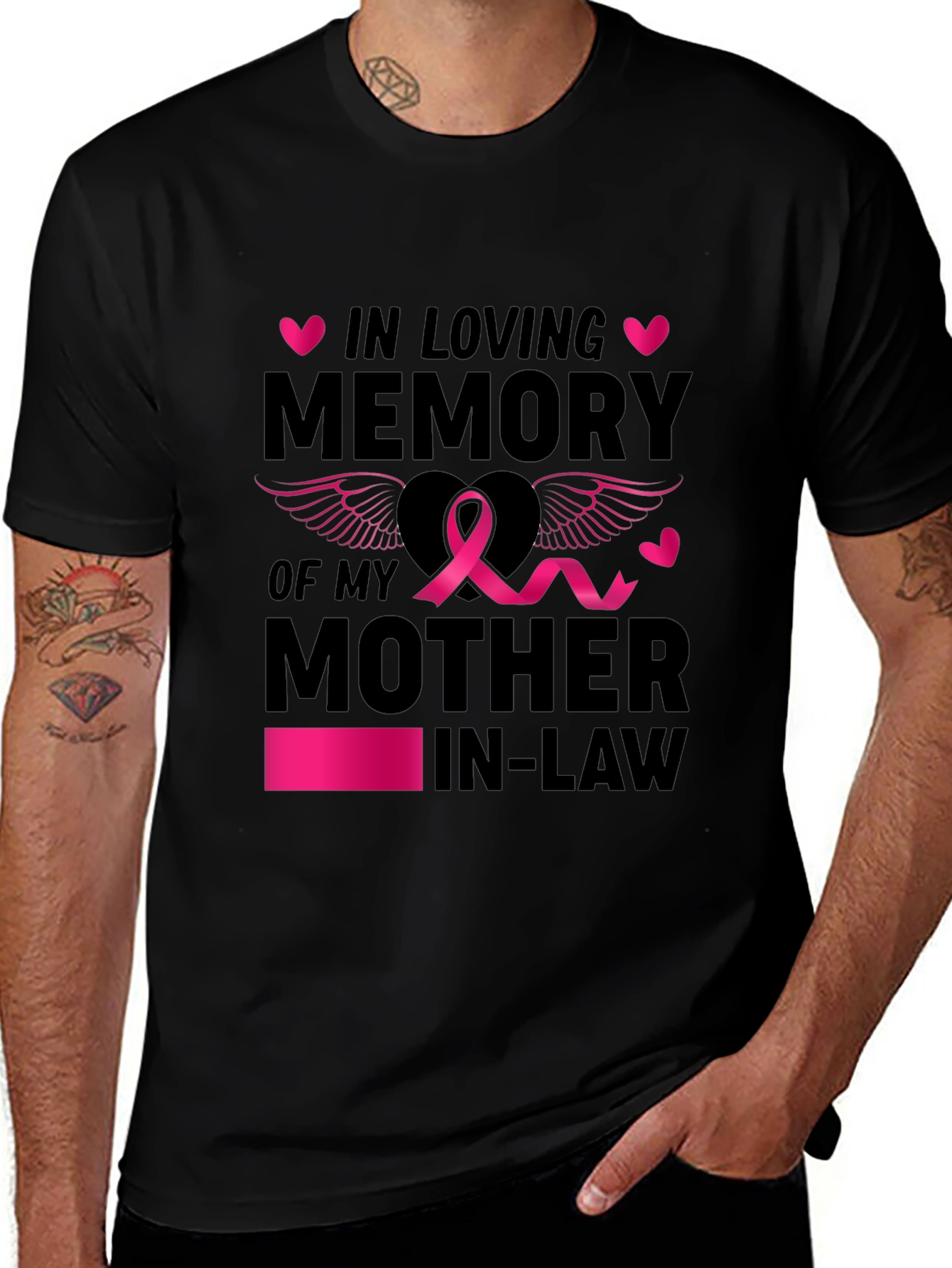 In Loving Memory Mother-In-Law Graphic T-Shirt