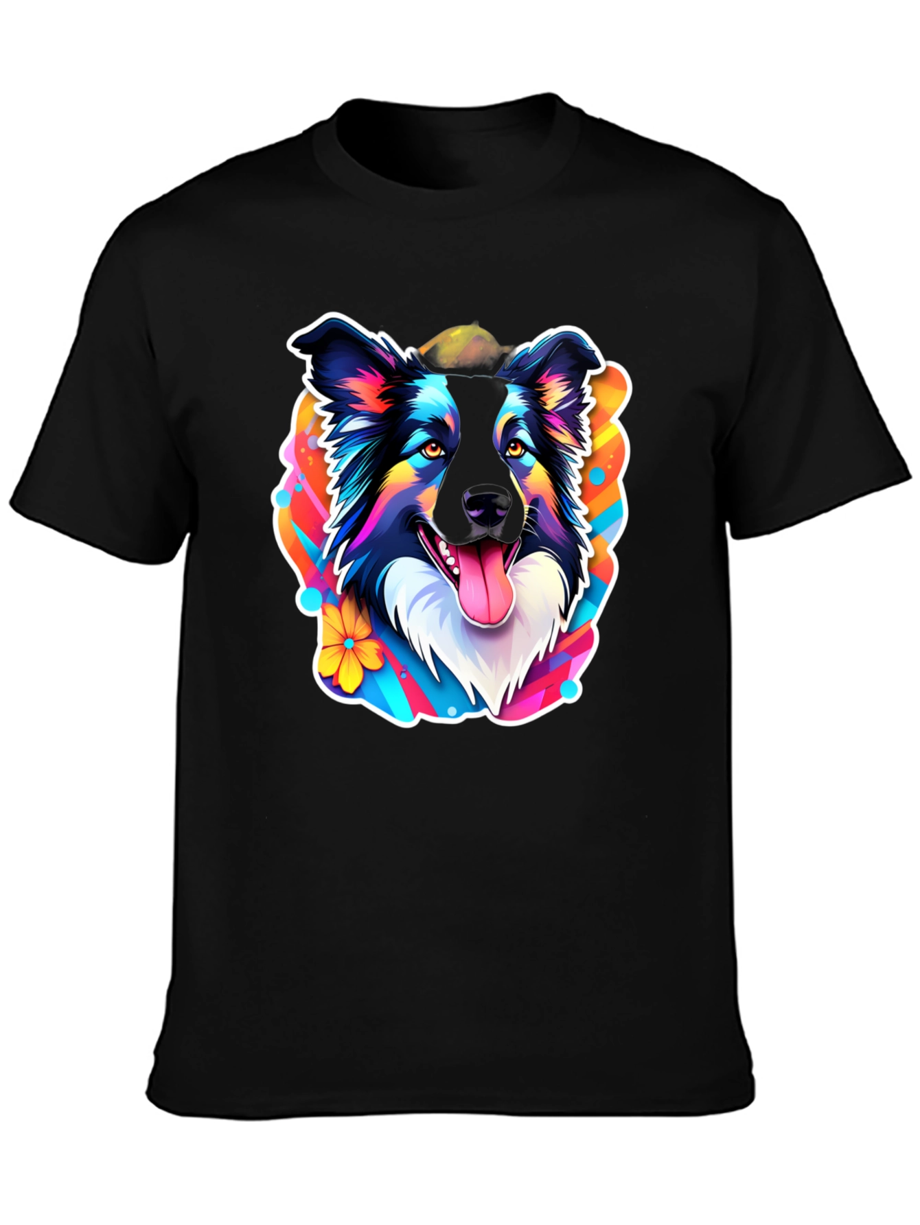 Dog Graphic Tee - Vibrant Pet Lover Design