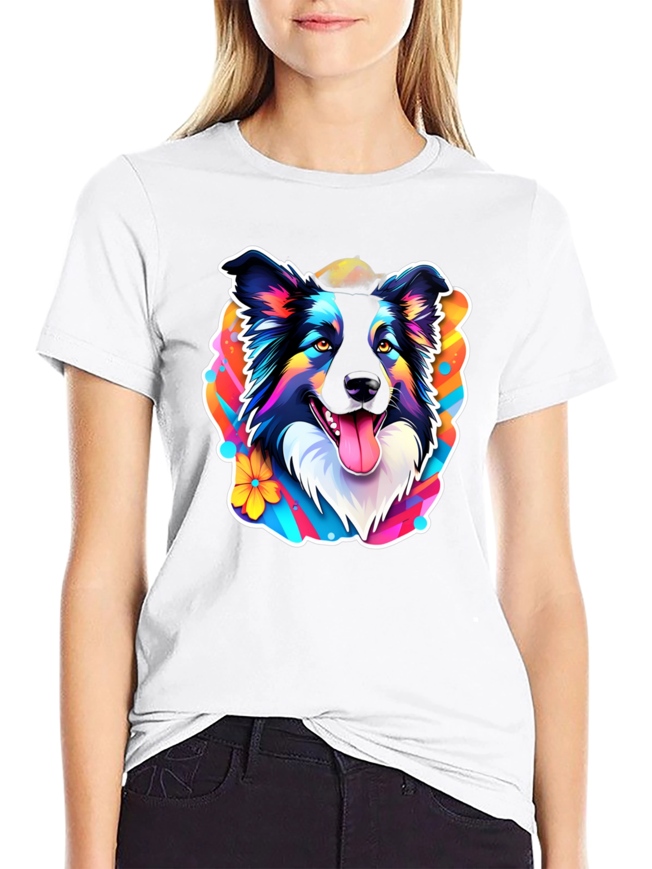 Dog Graphic Tee - Vibrant Pet Lover Design