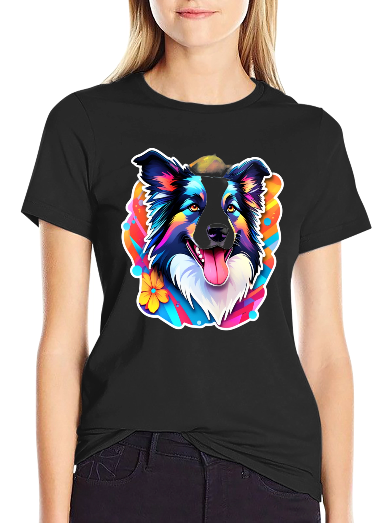Dog Graphic Tee - Vibrant Pet Lover Design