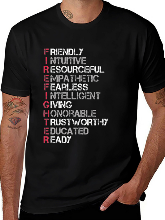 Father Definition Graphic T-Shirt - Black