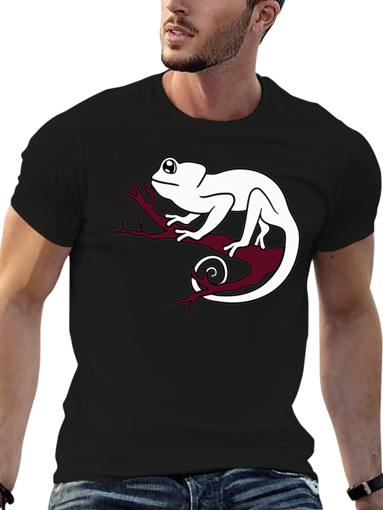 Chameleon Graphic T-Shirt - Cool Reptile Design
