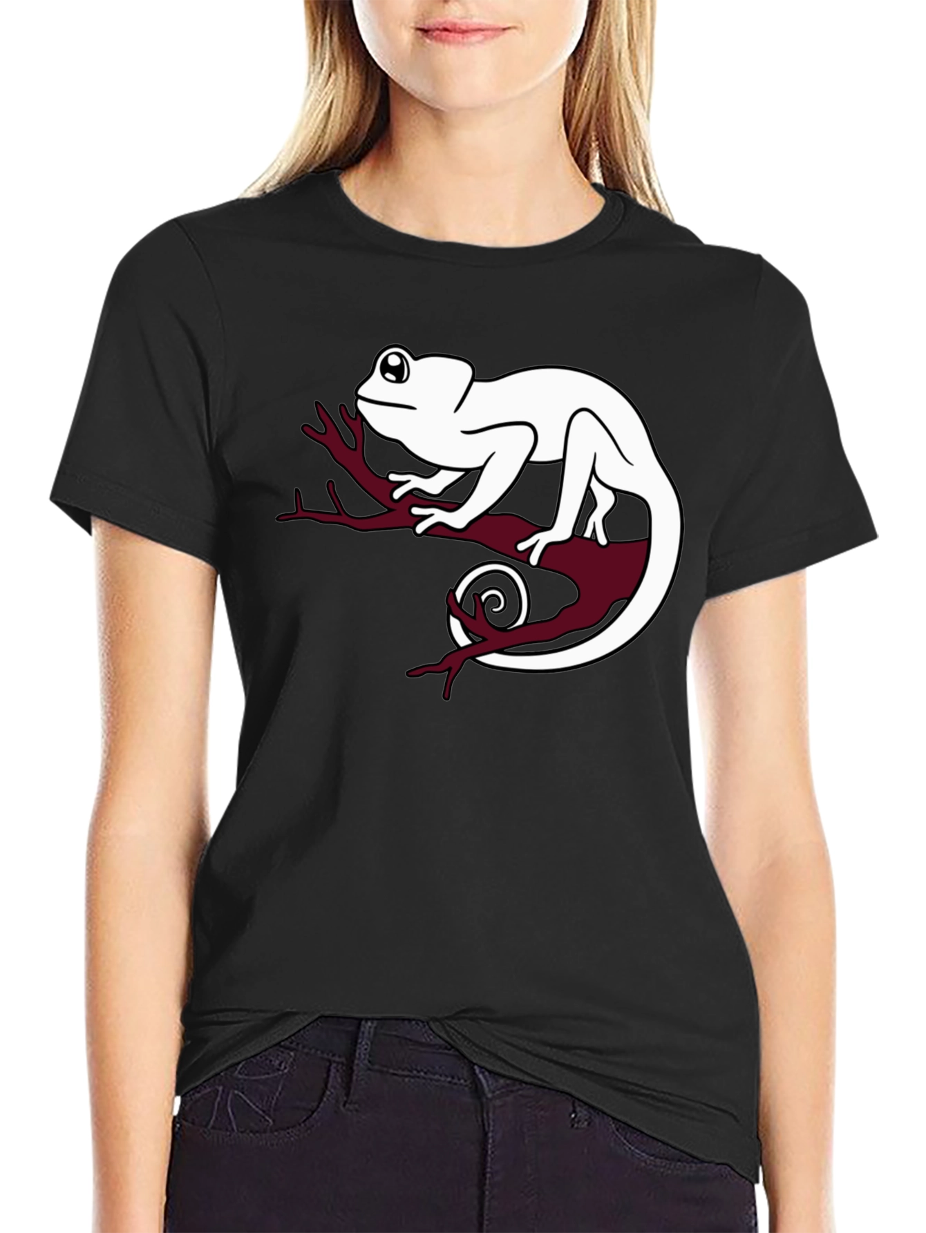 Chameleon Graphic T-Shirt - Cool Reptile Design