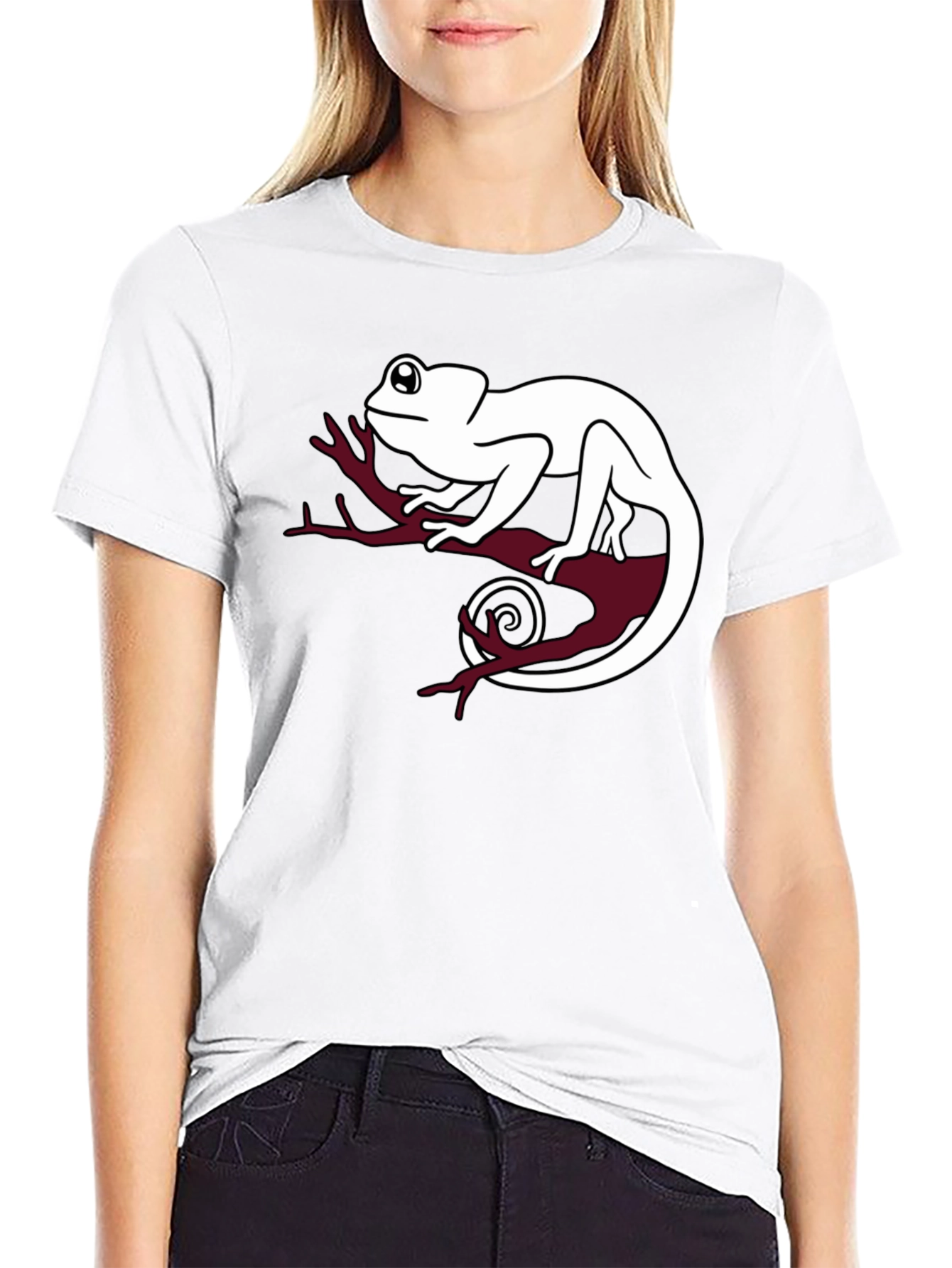 Chameleon Graphic T-Shirt - Cool Reptile Design