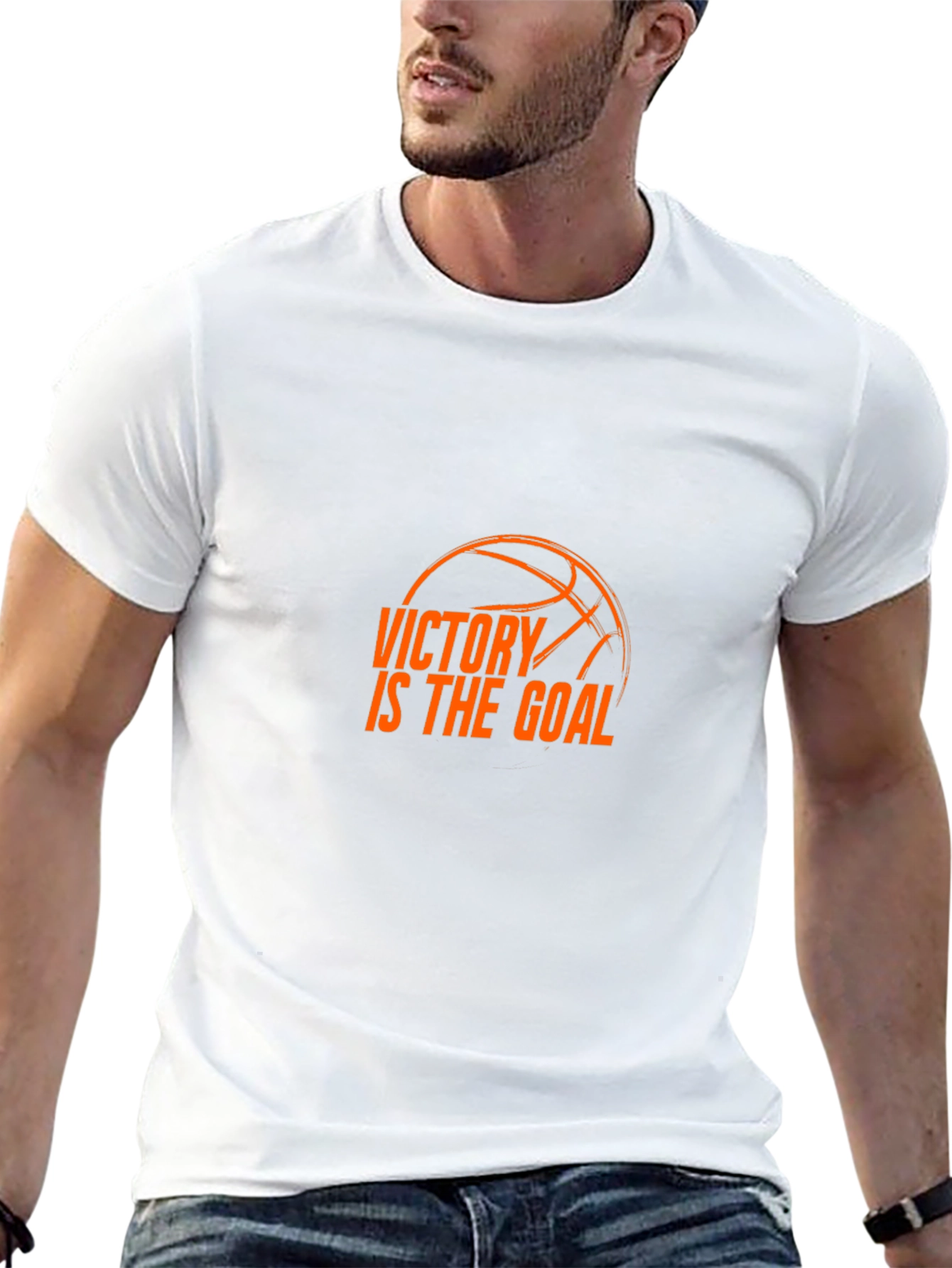 Victory is the Goal Basketball Graphic Tee