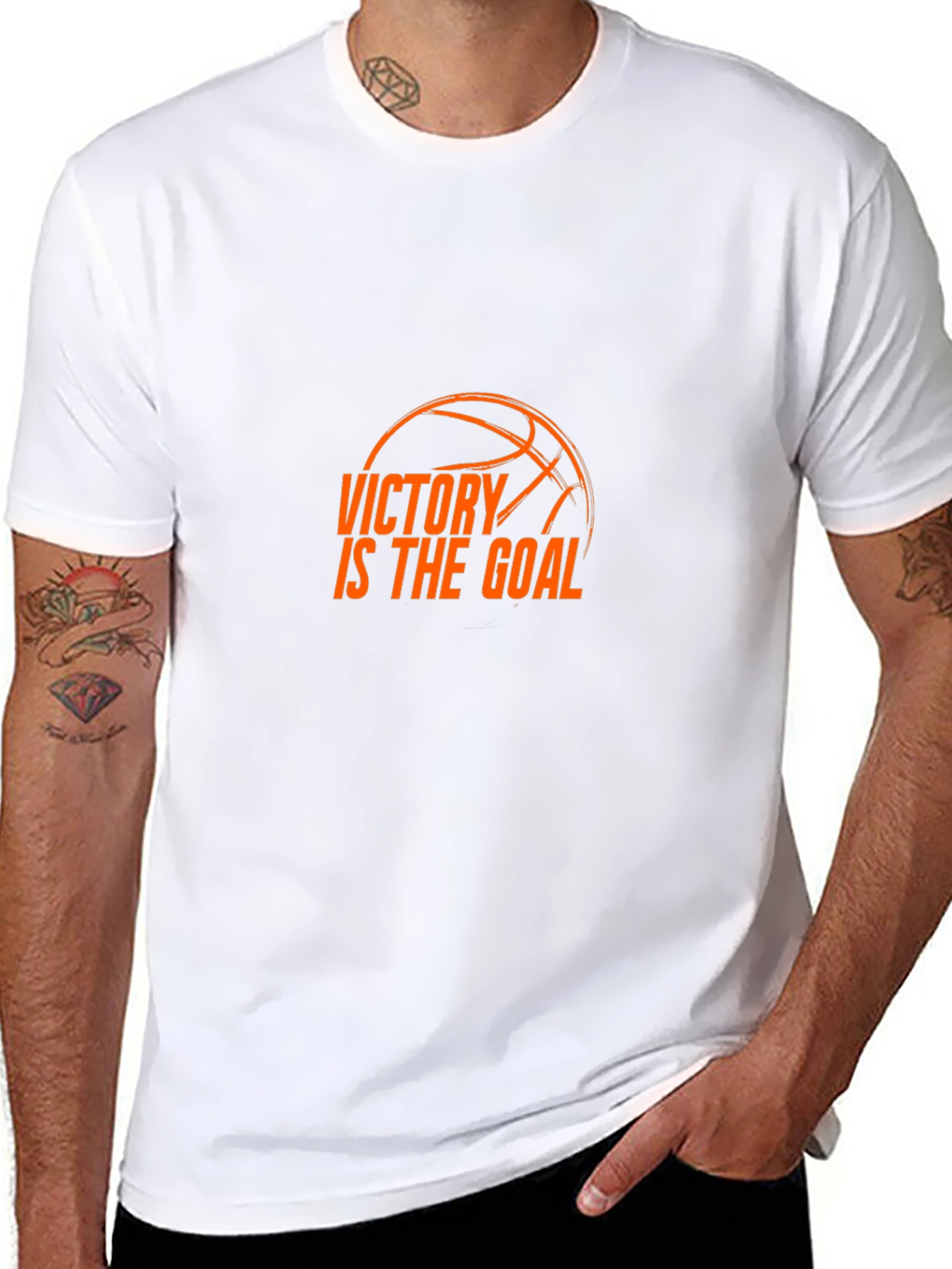 Victory is the Goal Basketball Graphic Tee