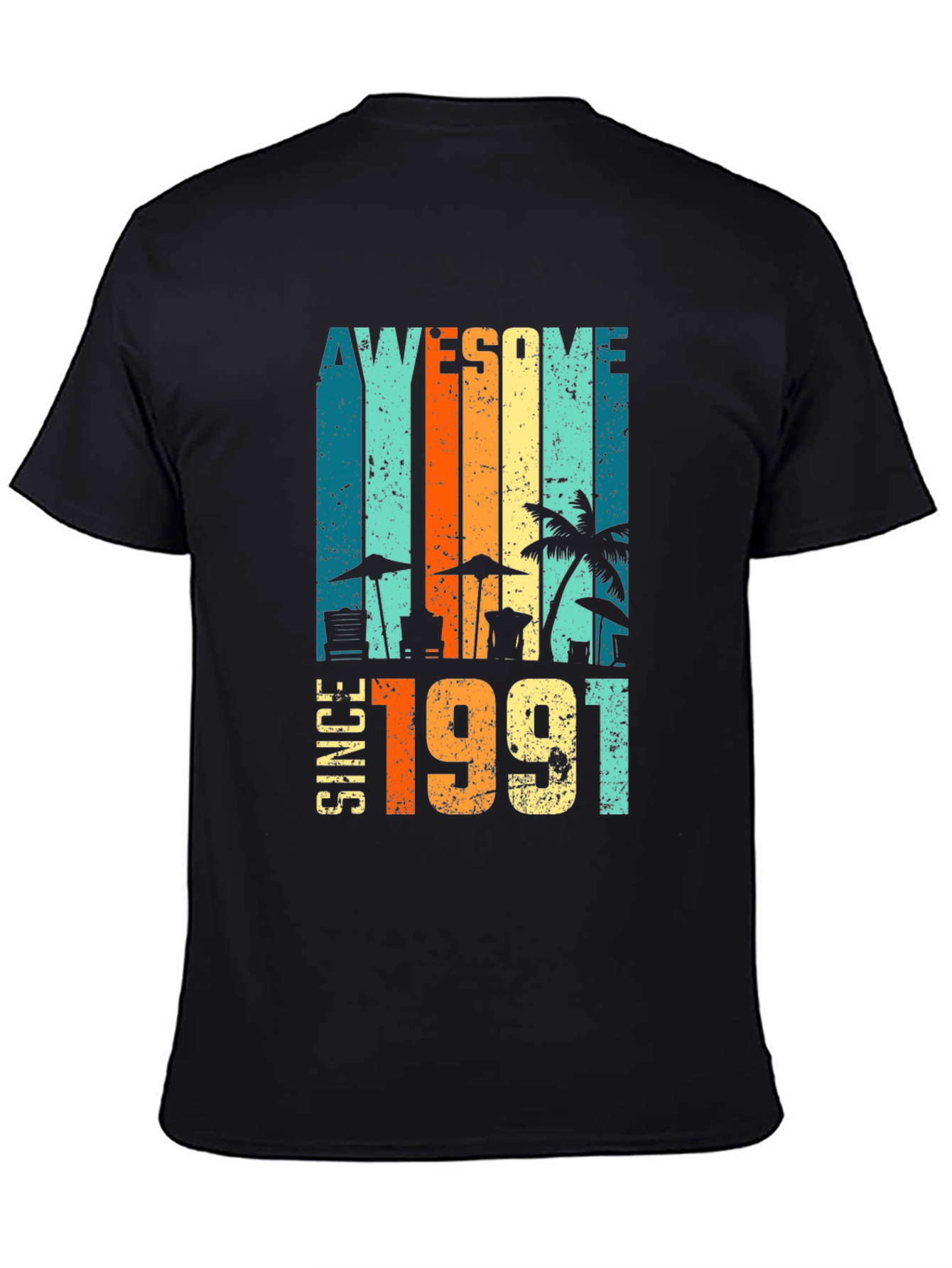 Awesome Since 1991 Graphic Tee - Retro Birthday T-Shirt