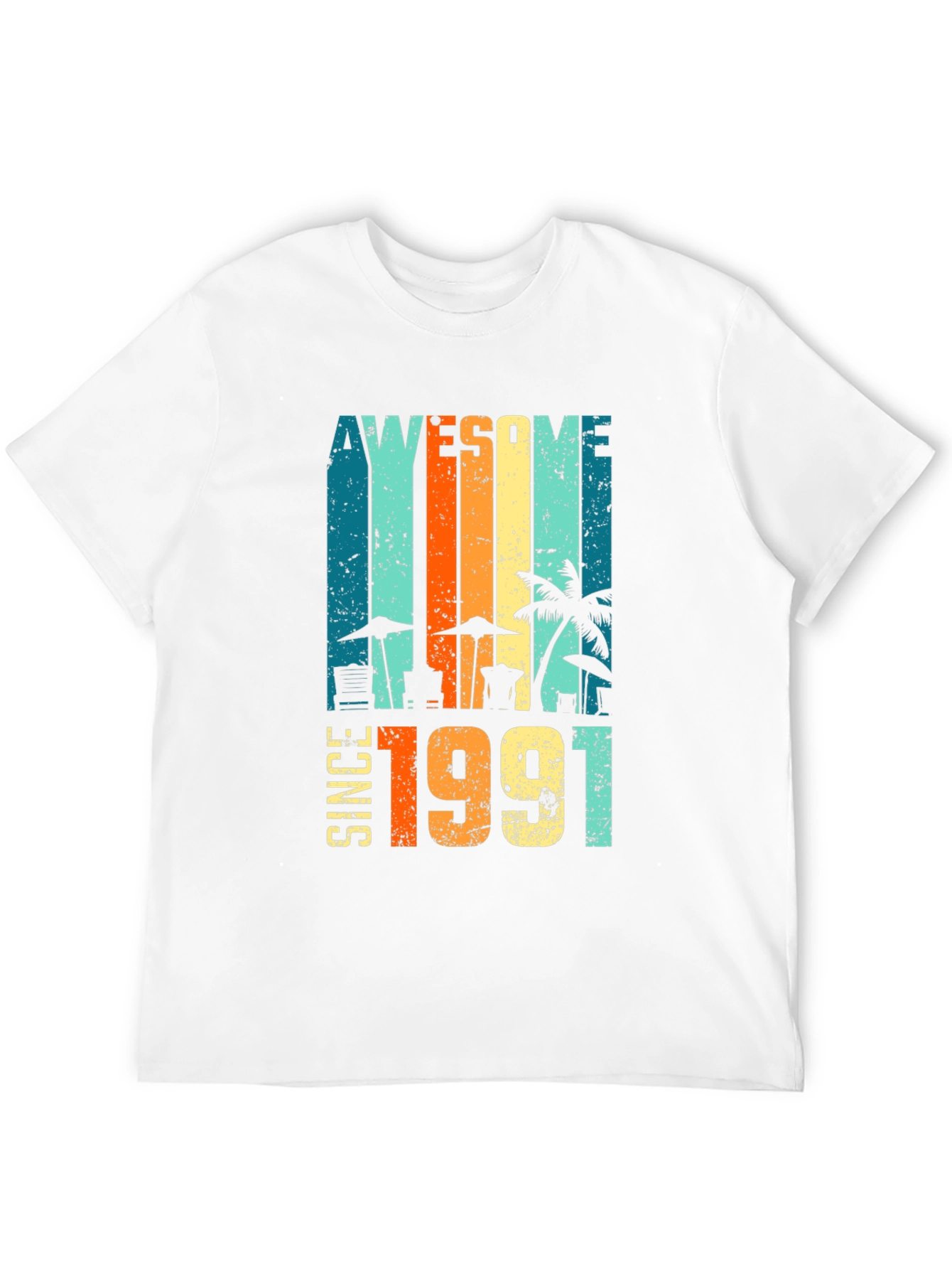 Awesome Since 1991 Graphic Tee - Retro Birthday T-Shirt