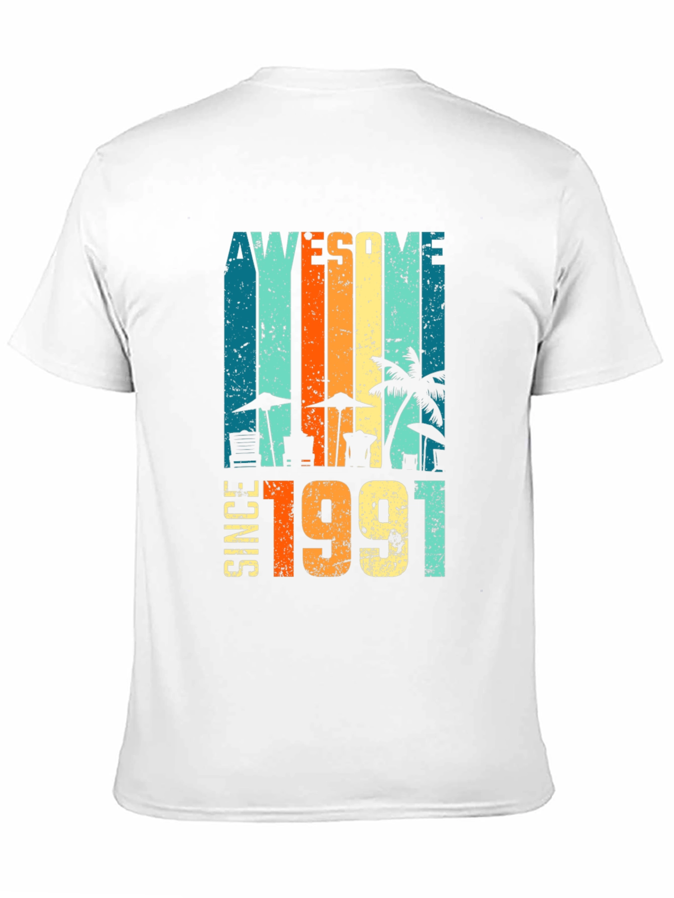Awesome Since 1991 Graphic Tee - Retro Birthday T-Shirt