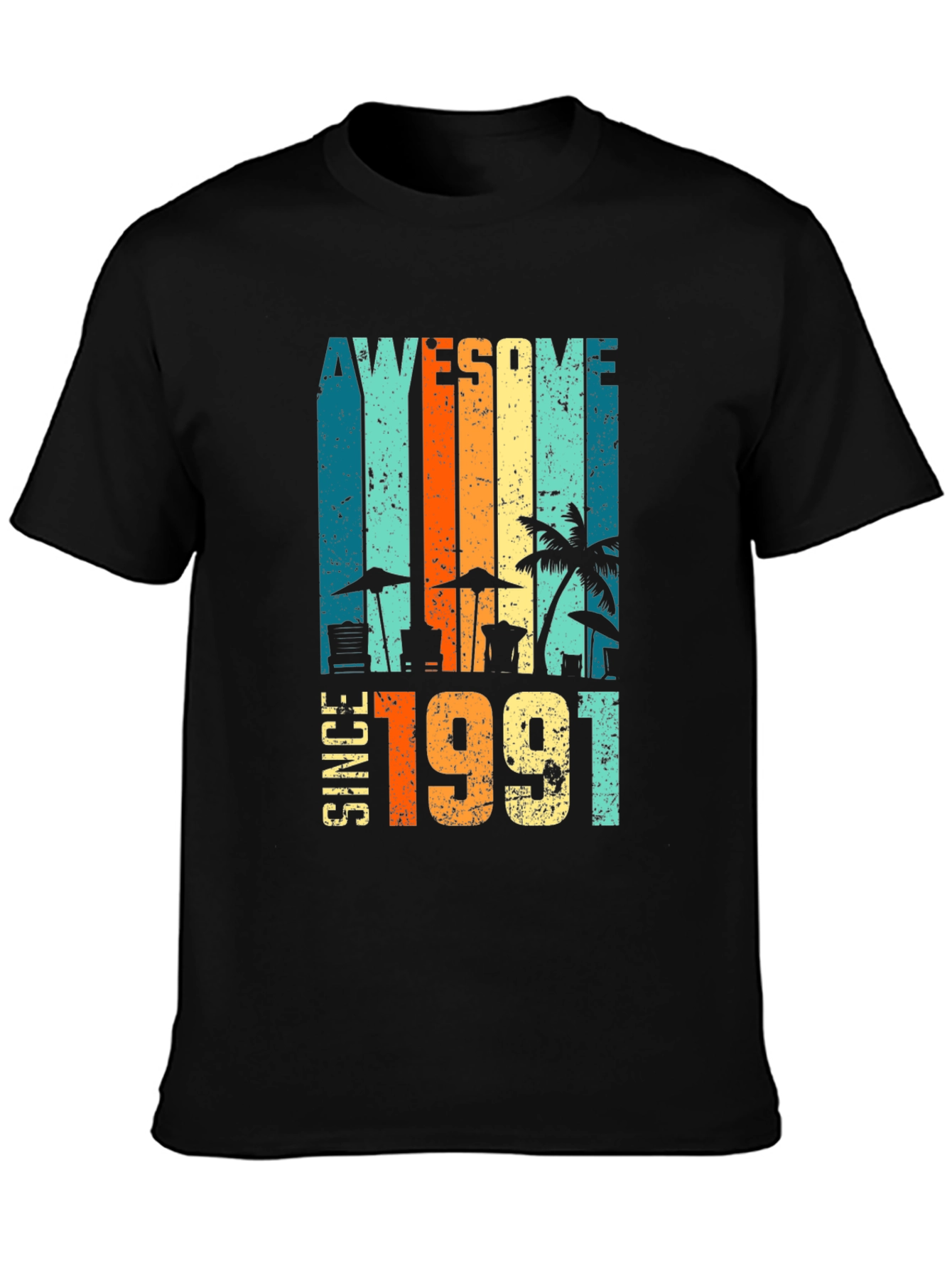 Awesome Since 1991 Graphic Tee - Retro Birthday T-Shirt