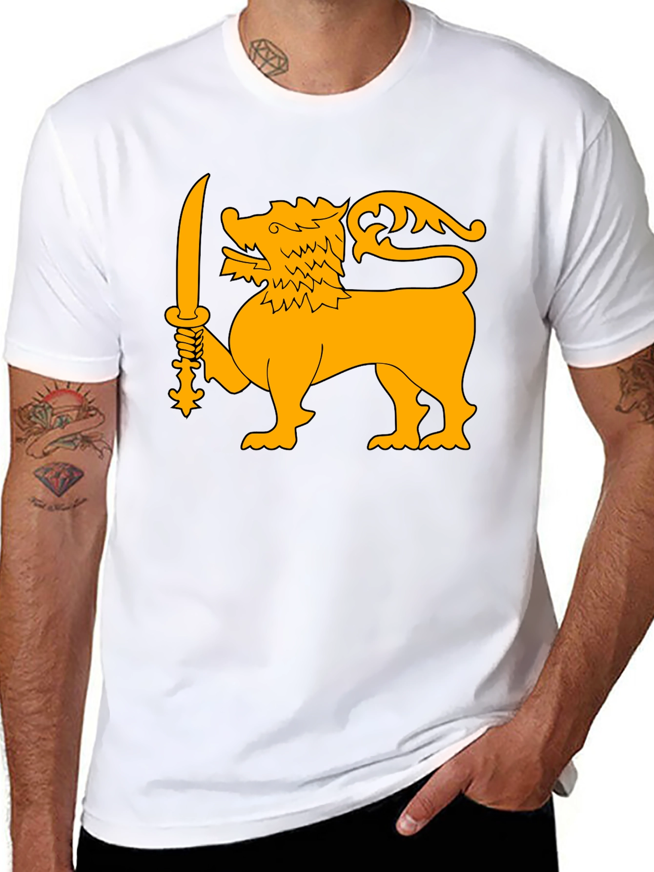 Sri Lanka Lion Flag T-Shirt - Bold Graphic Tee