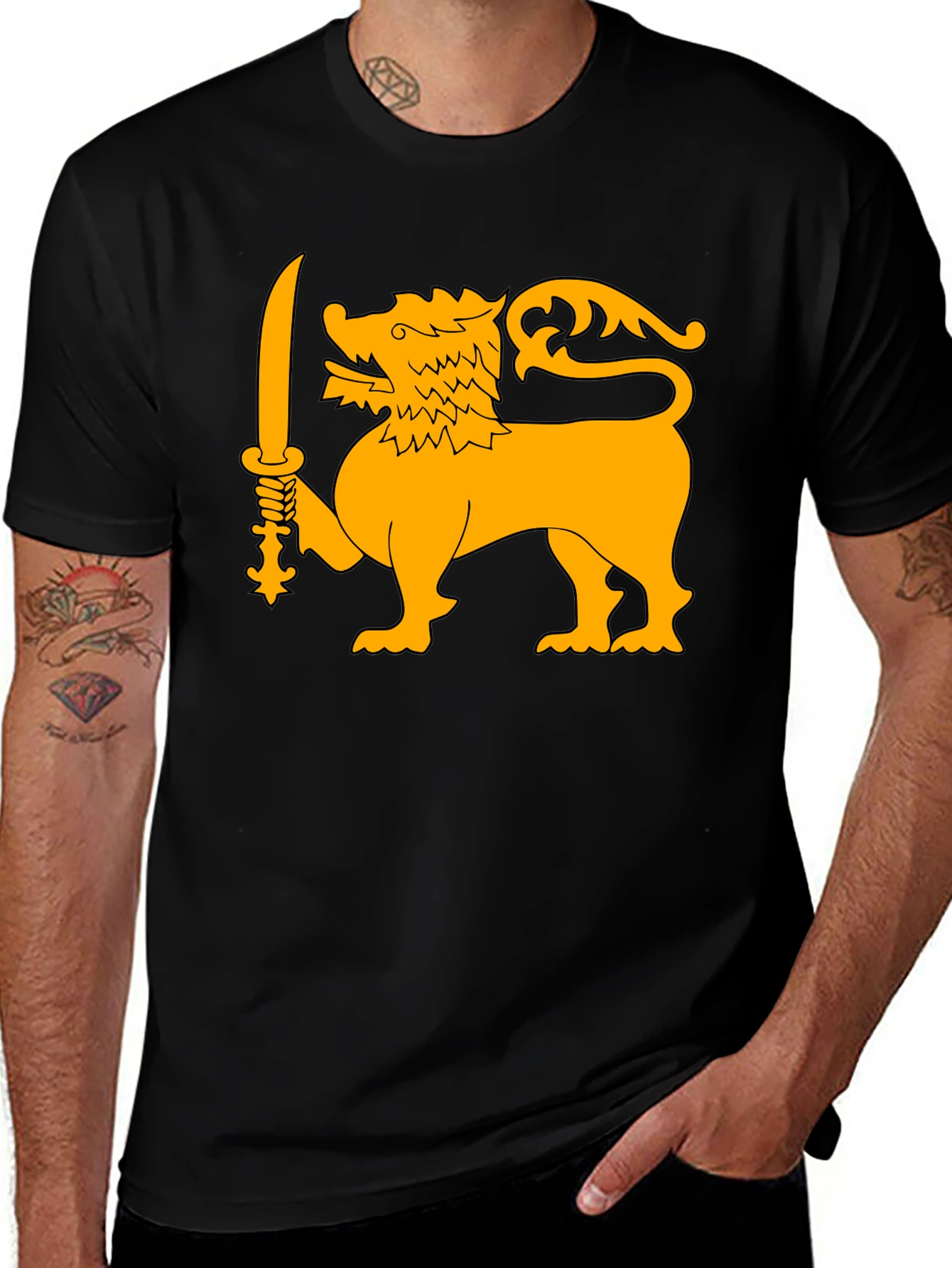 Sri Lanka Lion Flag T-Shirt - Bold Graphic Tee