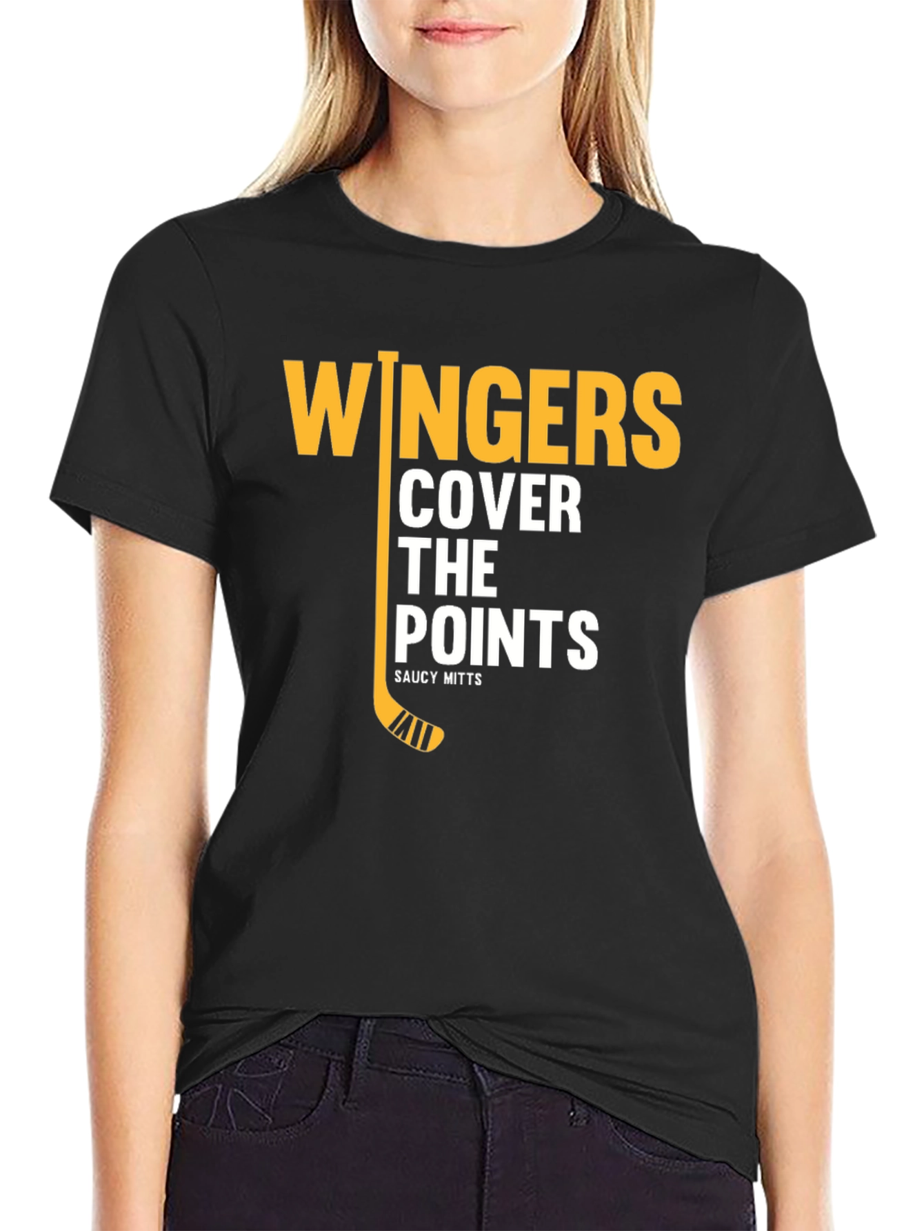 Wingers Cover The Points Black T-Shirt