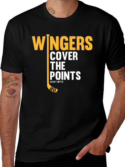 Wingers Cover The Points Black T-Shirt