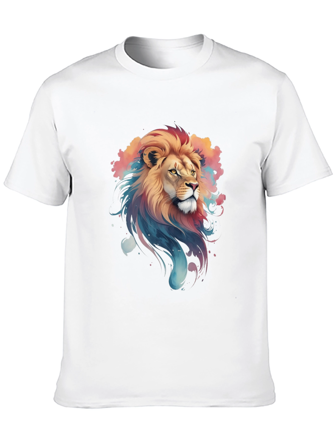 Lion Graphic Print T-Shirt - Stylish Mens Tee
