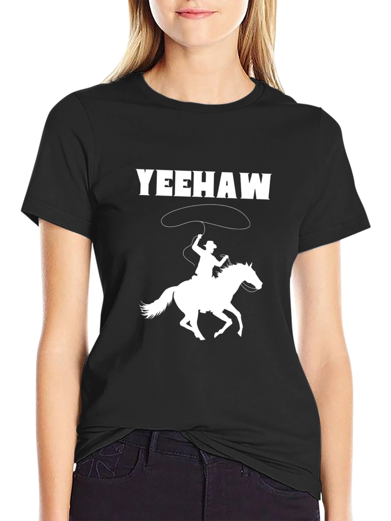 Yeehaw Cowboy Graphic Tee - Western Style