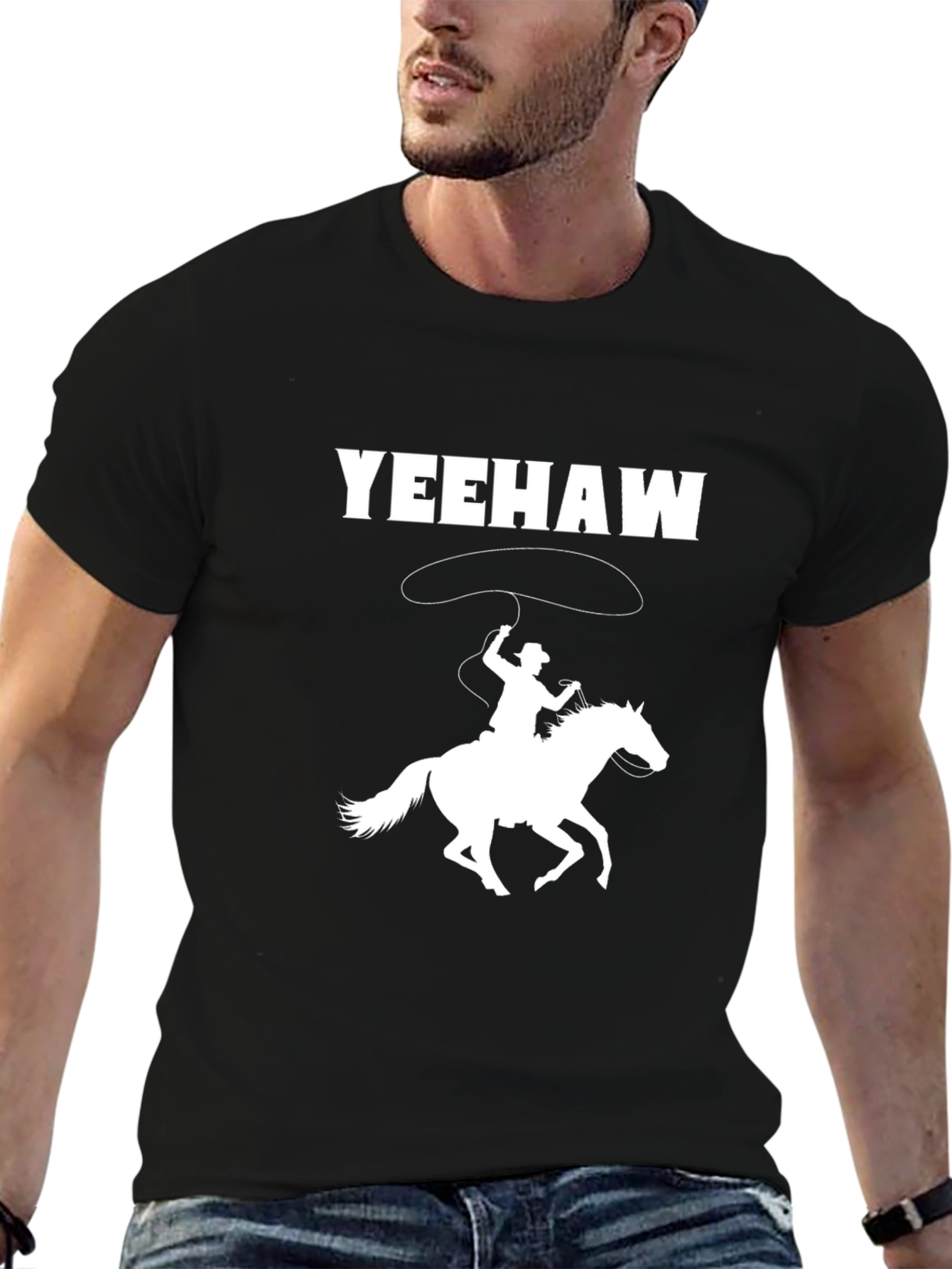 Yeehaw Cowboy Graphic Tee - Western Style