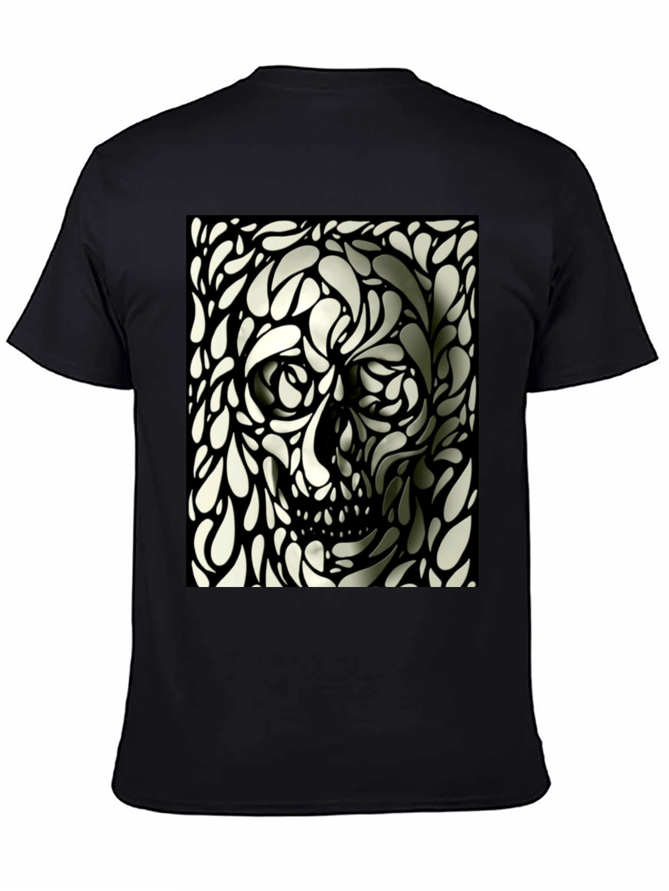 Abstract Skull Graphic T-Shirt - Modern Artistic Tee