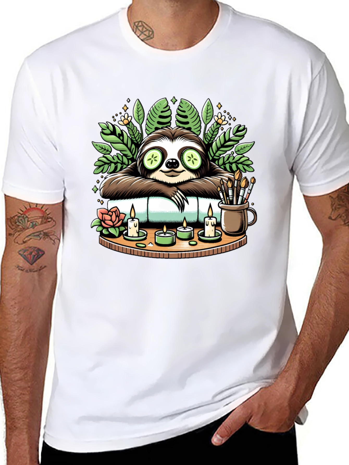 Relaxing Sloth Spa Day T-Shirt