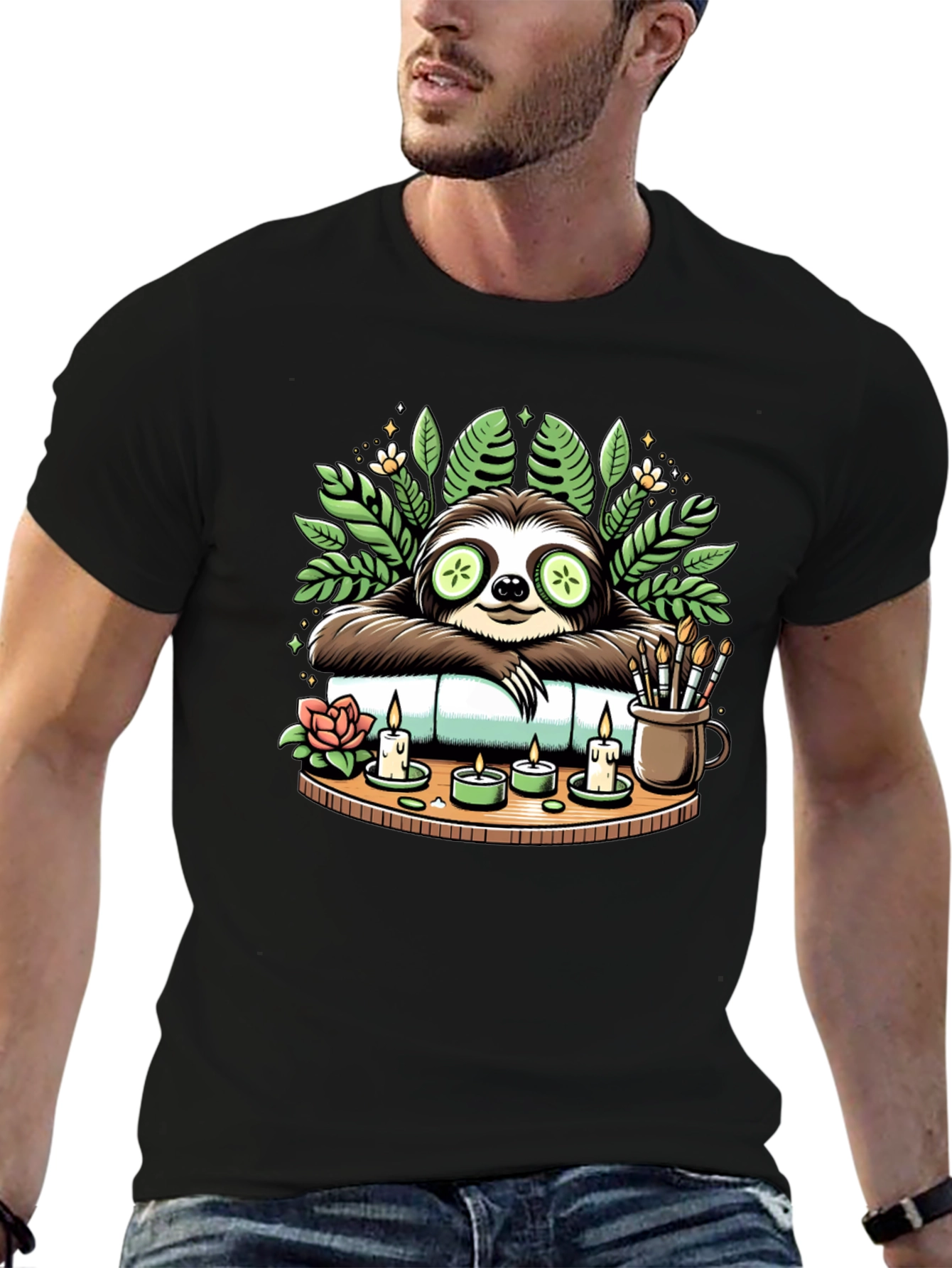 Relaxing Sloth Spa Day T-Shirt