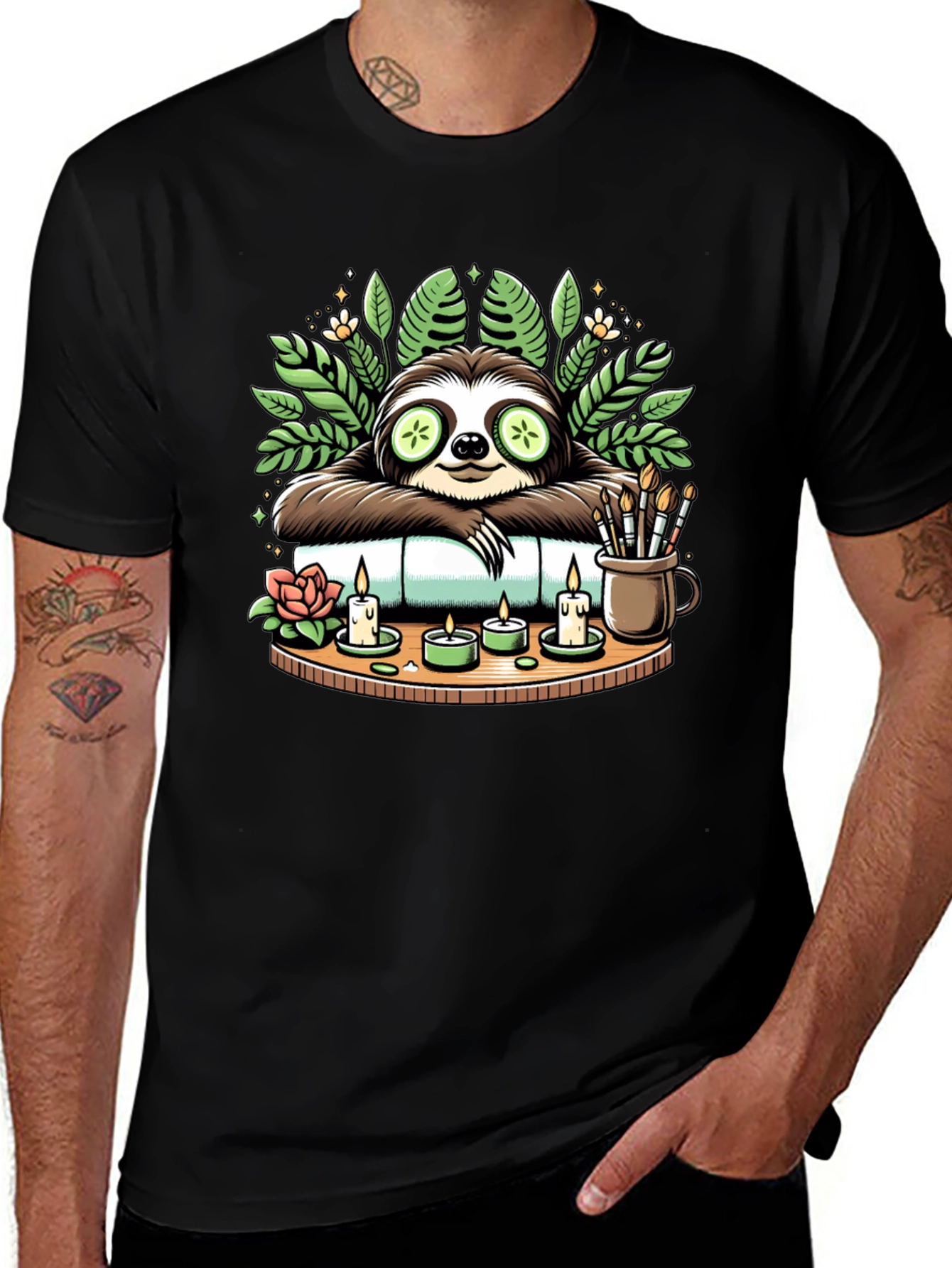 Relaxing Sloth Spa Day T-Shirt