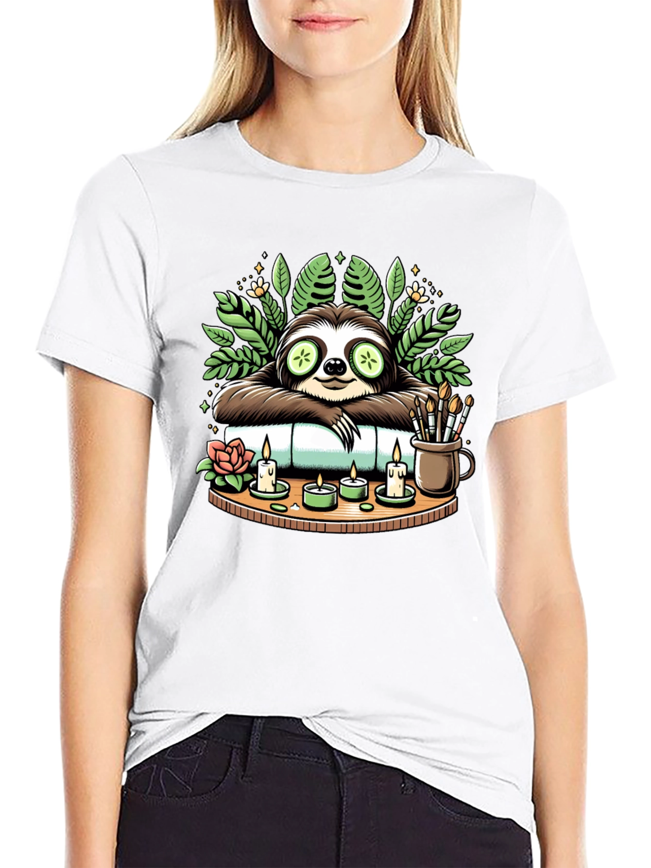 Relaxing Sloth Spa Day T-Shirt