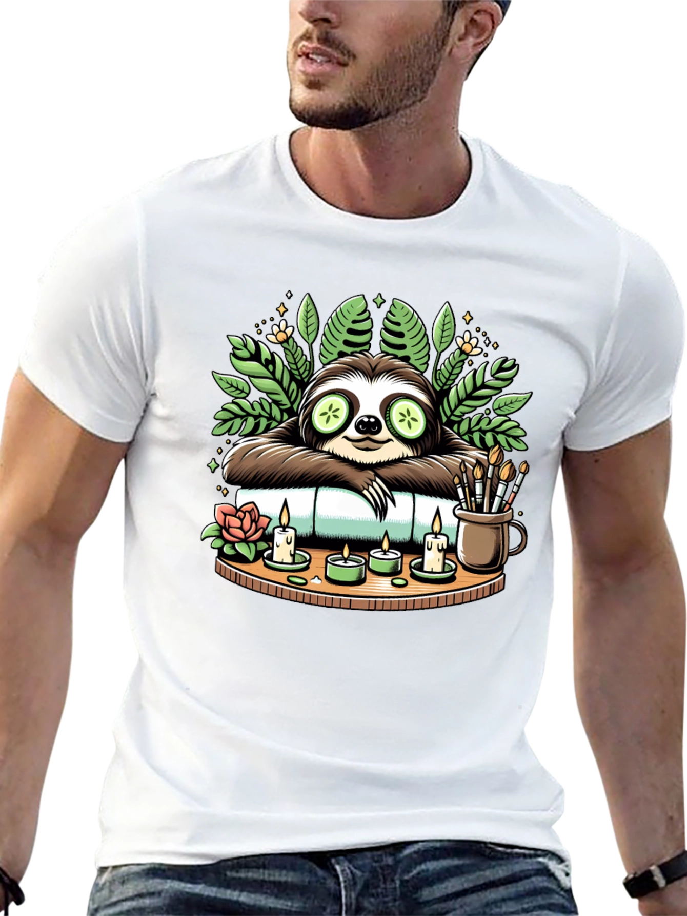 Relaxing Sloth Spa Day T-Shirt