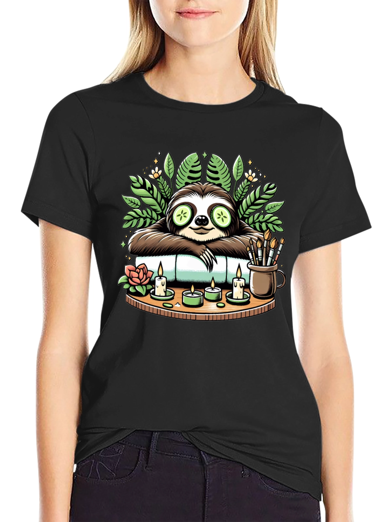 Relaxing Sloth Spa Day T-Shirt