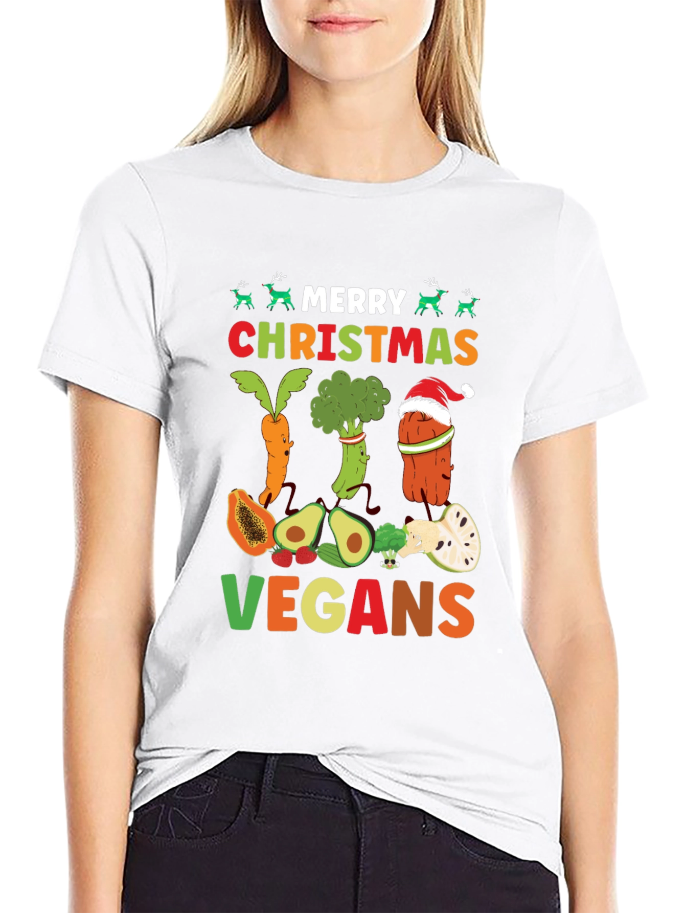 Merry Christmas Vegan T-Shirt
