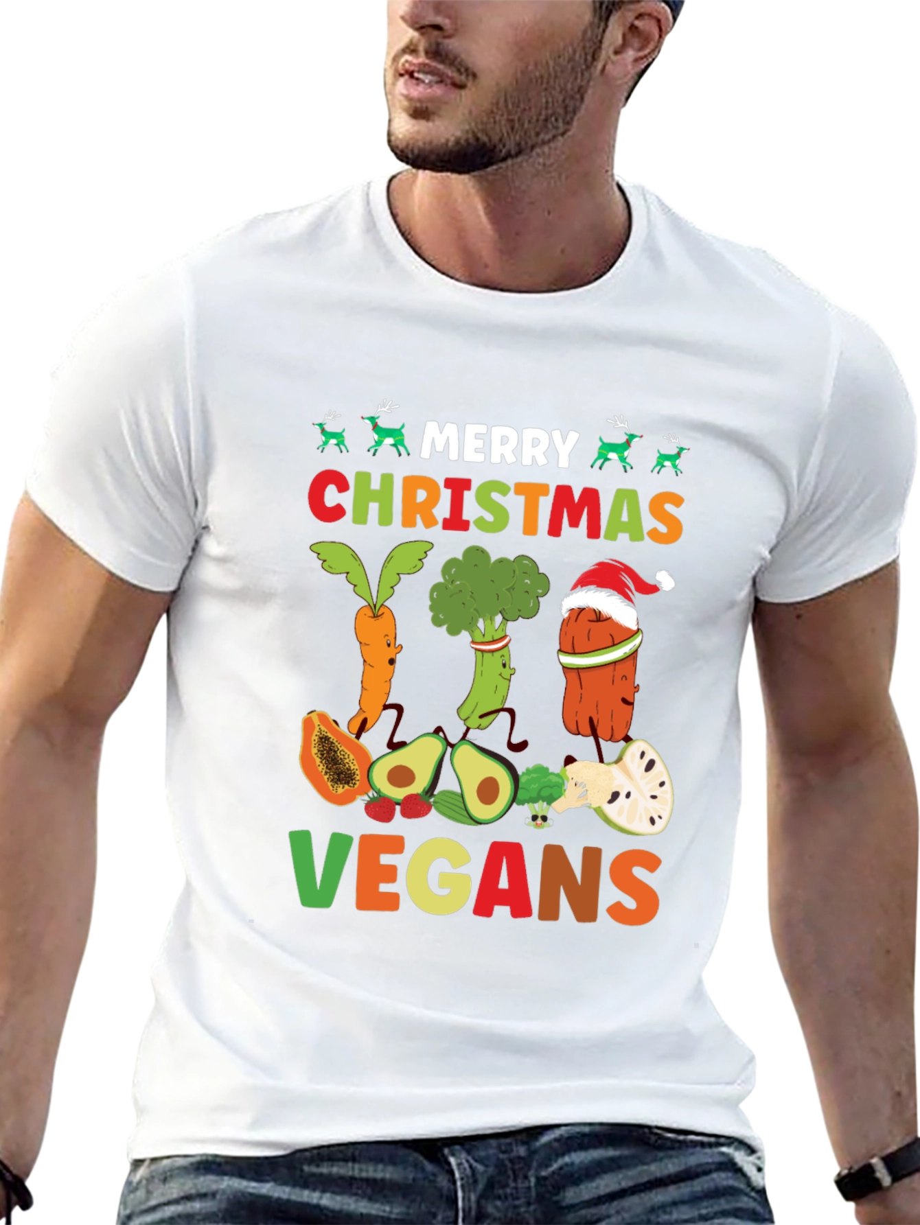 Merry Christmas Vegan T-Shirt