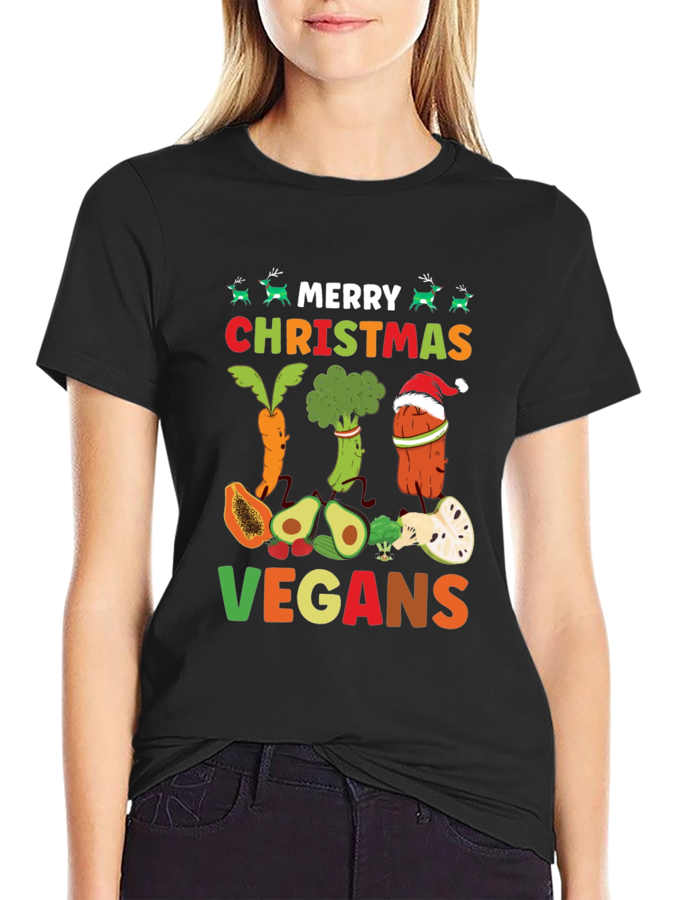 Merry Christmas Vegan T-Shirt