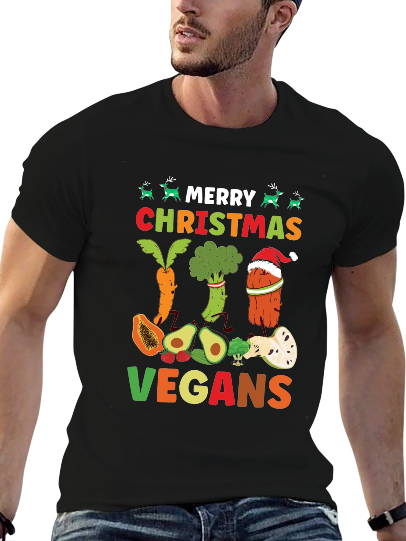 Merry Christmas Vegan T-Shirt