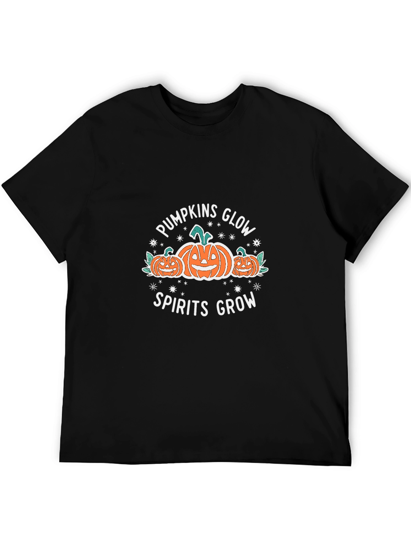 Pumpkins Glow Halloween Black T-Shirt