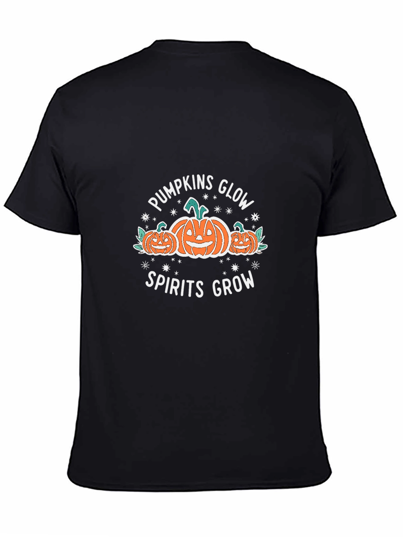 Pumpkins Glow Halloween Black T-Shirt