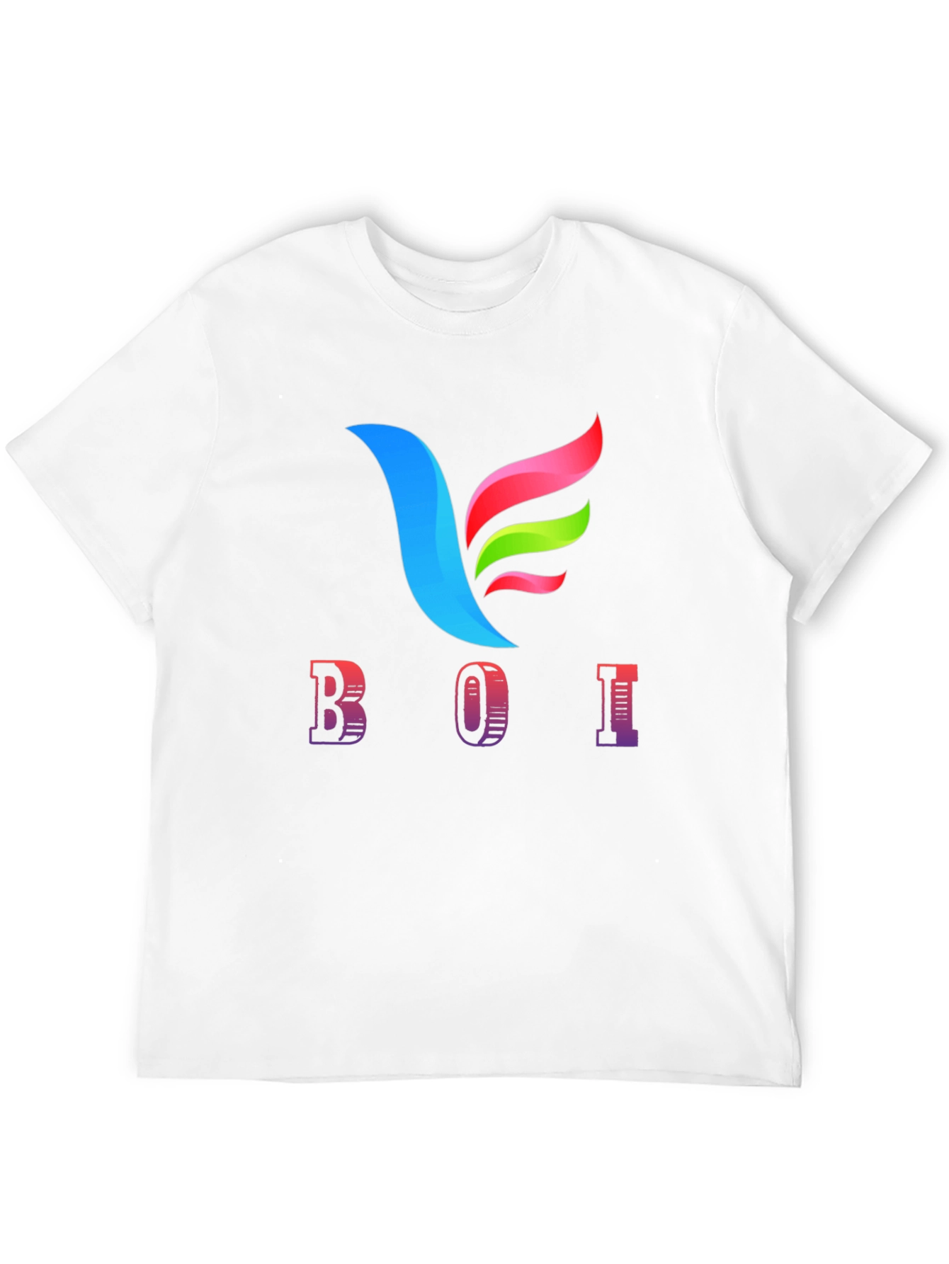 BOI Graphic Print Black Tee