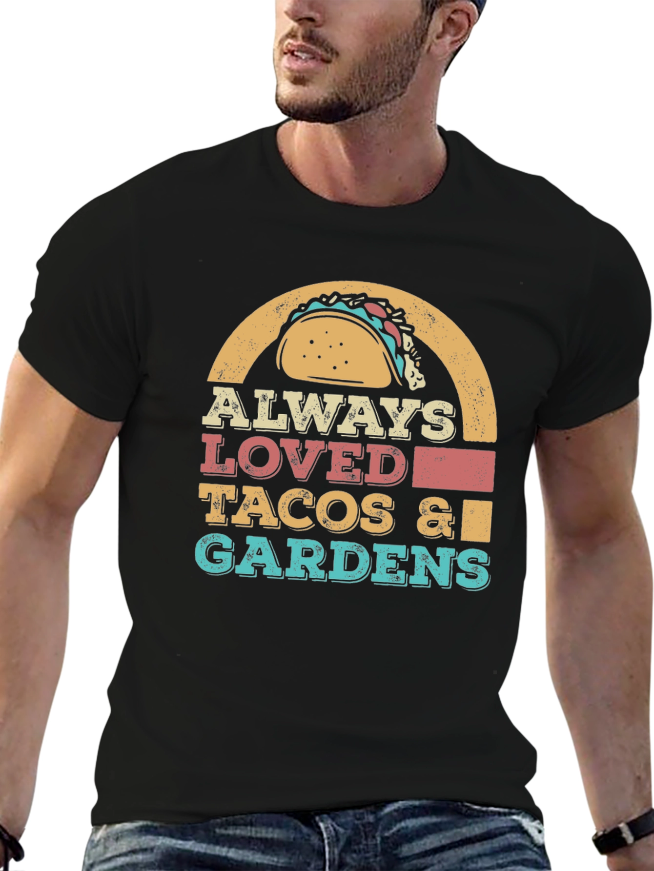 Always Loved Tacos & Gardens Graphic T-Shirt