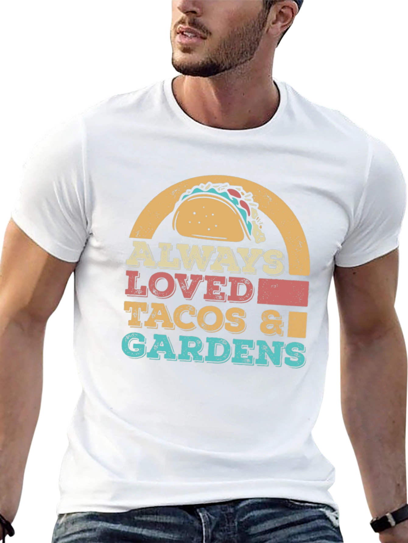 Always Loved Tacos & Gardens Graphic T-Shirt