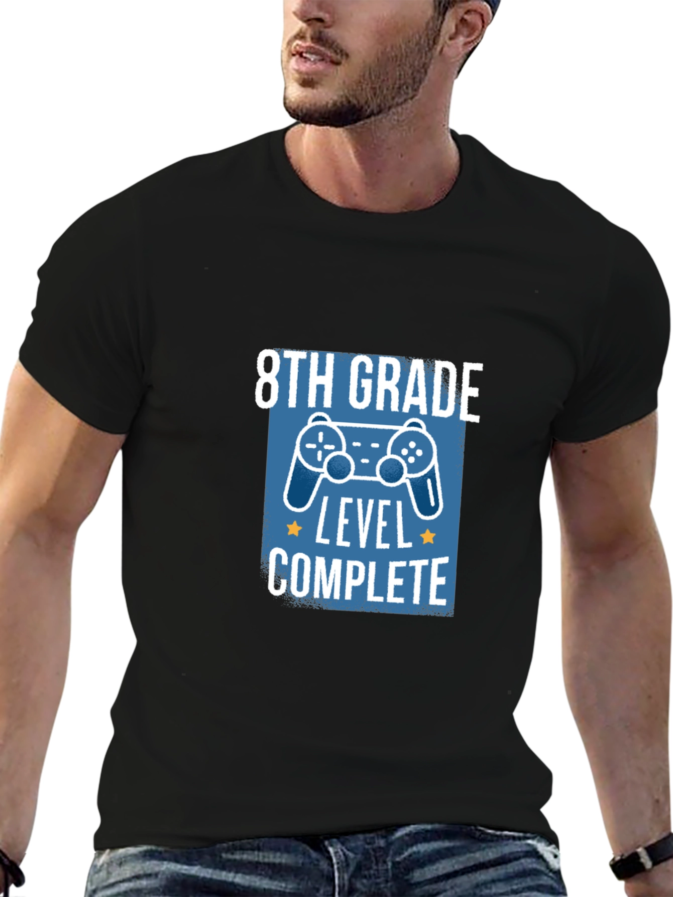 8th Grade Level Complete Black T-Shirt