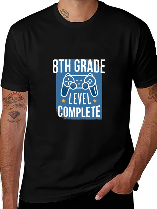 8th Grade Level Complete Black T-Shirt