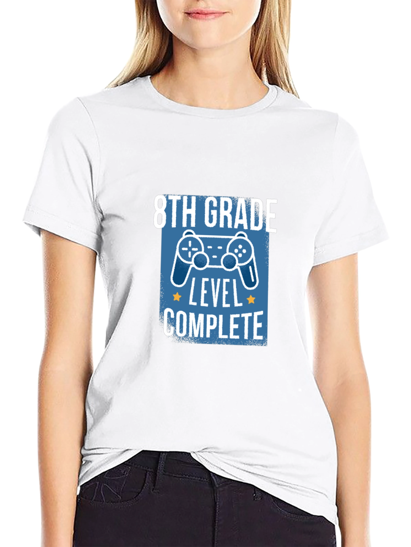 8th Grade Level Complete Black T-Shirt