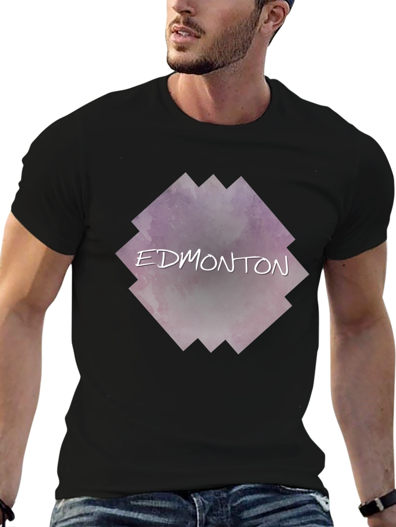 Edmonton Graphic T-Shirt - Trendy Crew Neck Tee