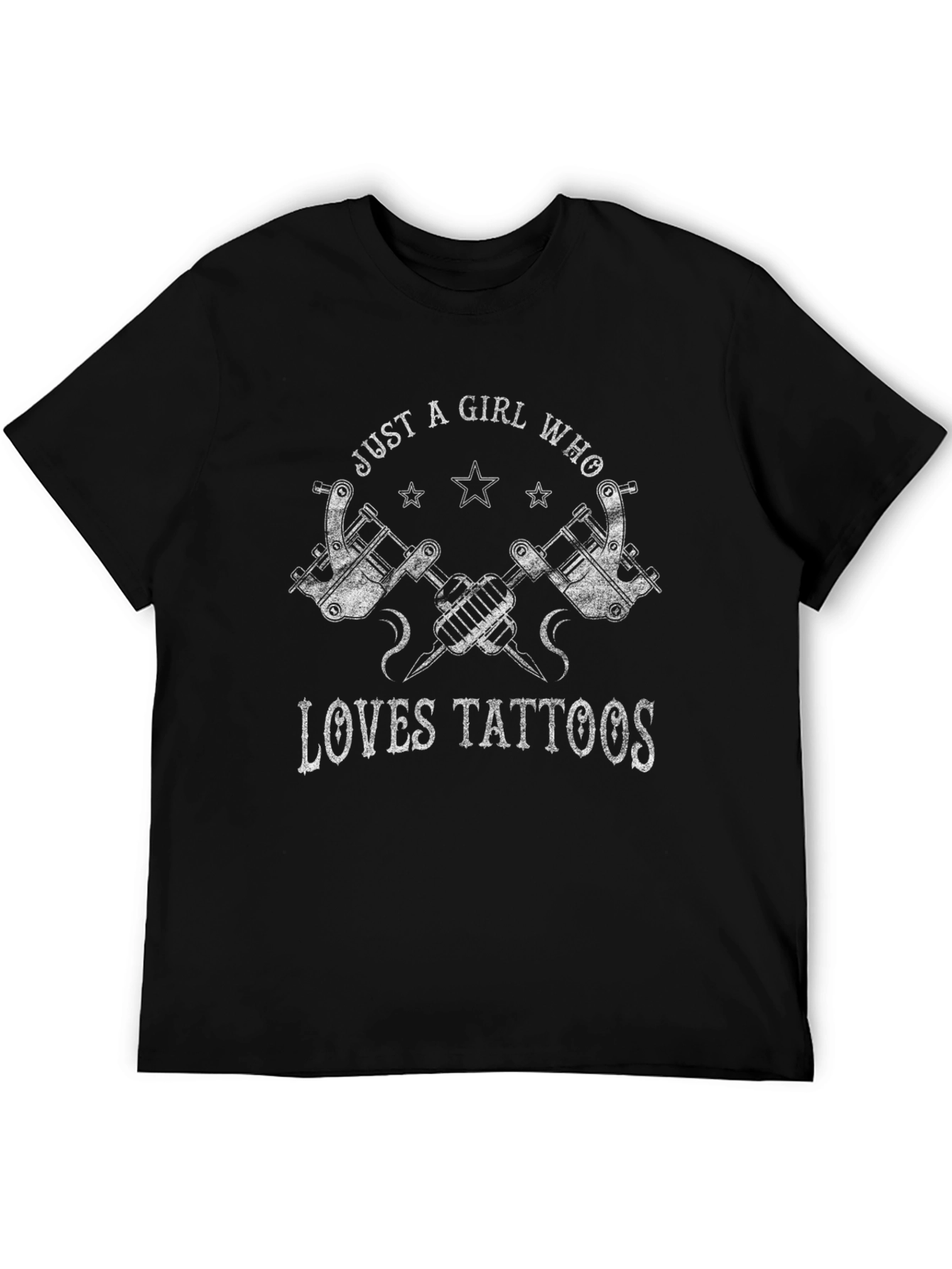 Just A Girl Who Loves Tattoos Graphic Tee