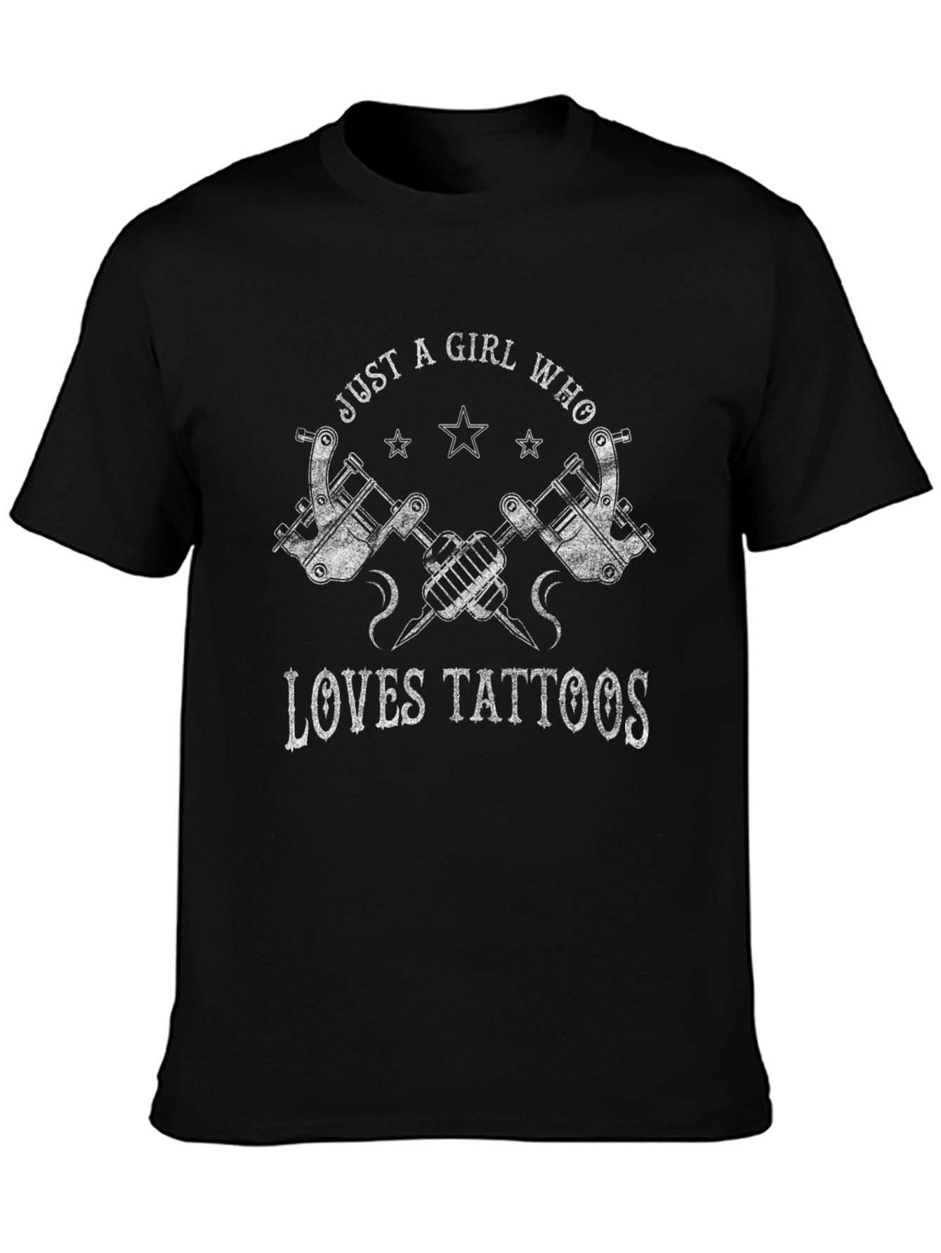 Just A Girl Who Loves Tattoos Graphic Tee