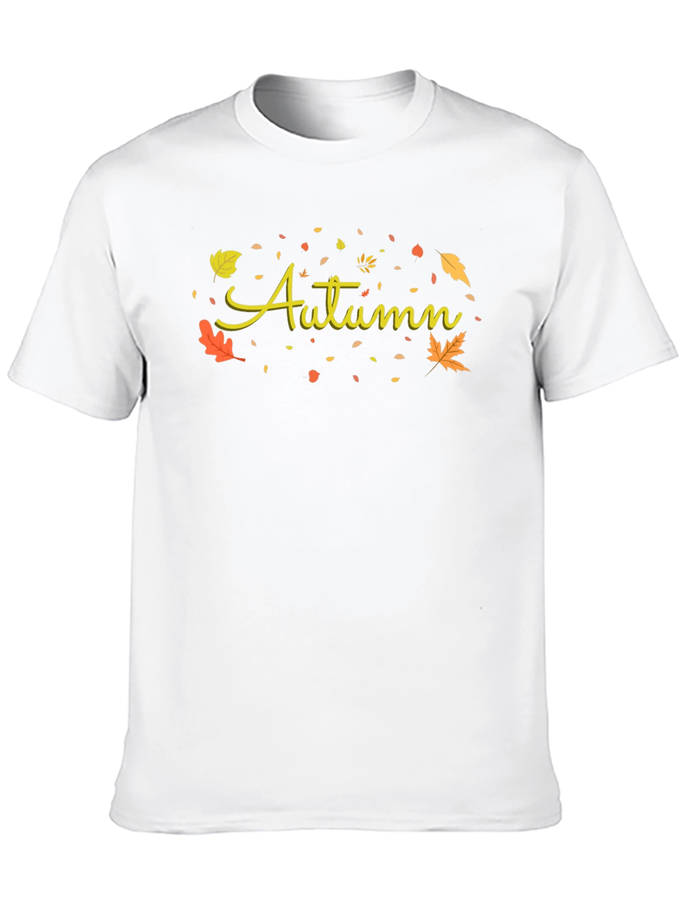 Autumn Leaves Graphic Tee - Black Unisex T-Shirt