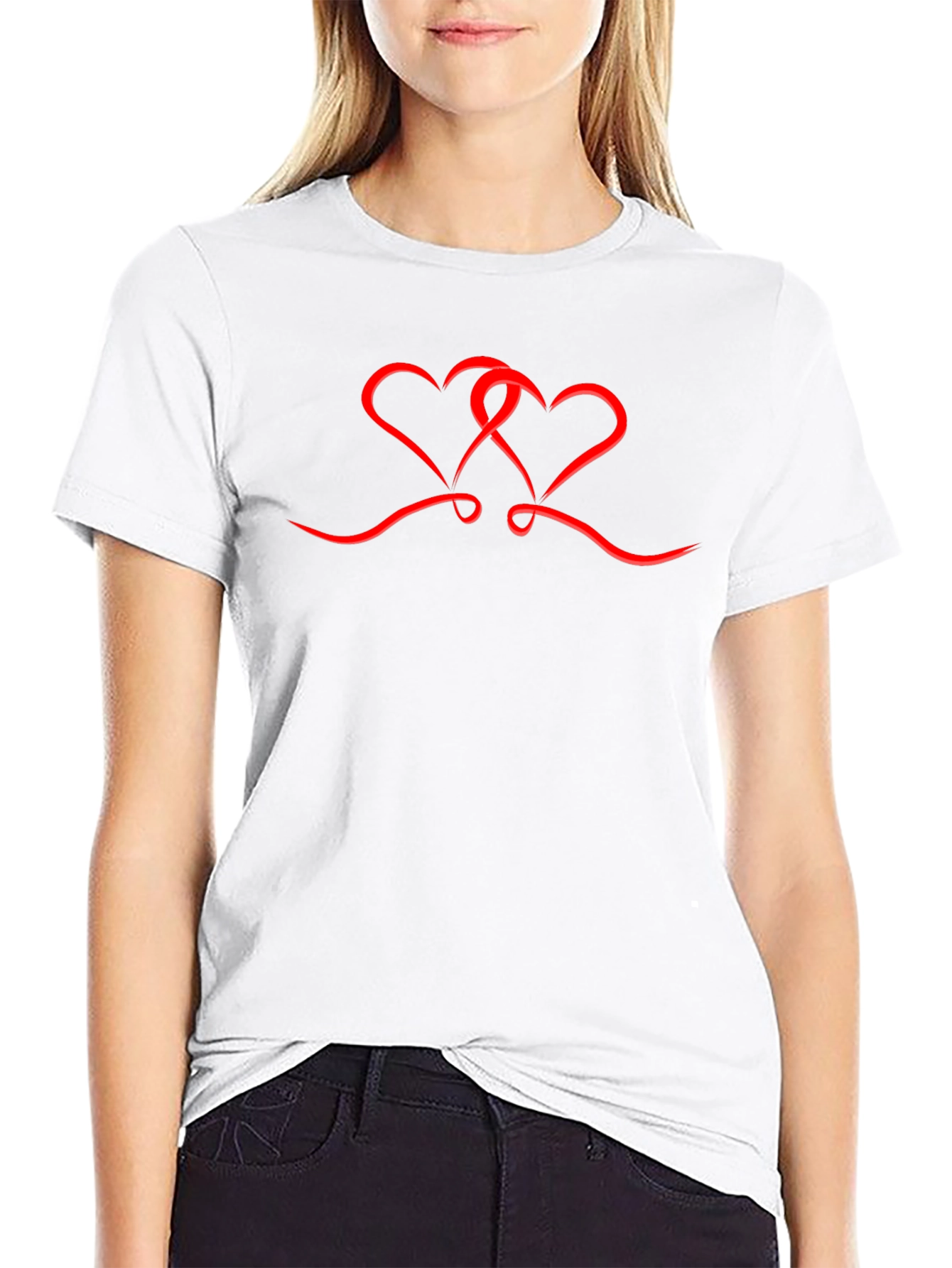 Heart Graphic Tee - Mens Black T-Shirt