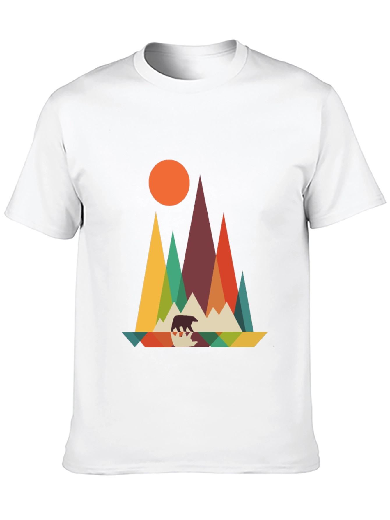 Geometric Bear Mountain Graphic Tee